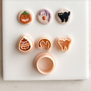 Halloween clay Nostalgic earring crafts cookie cutters